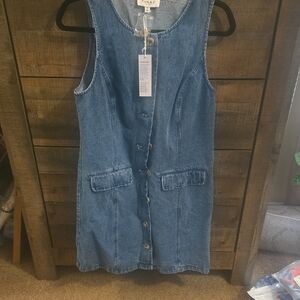 Gilli Blue Denim Top with Button Detail